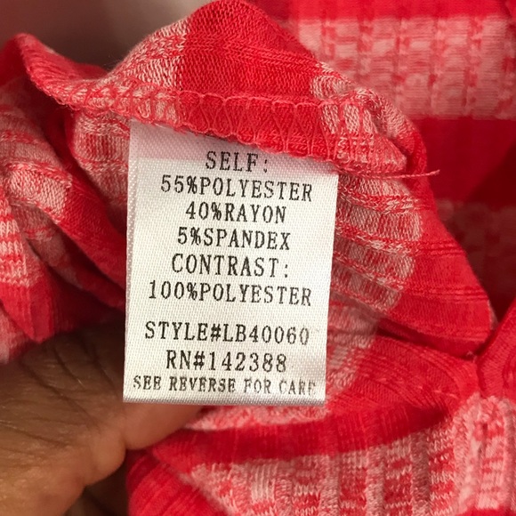 ESSUE Striped Front Lace Up Bodysuit Small - Picture 8 of 8